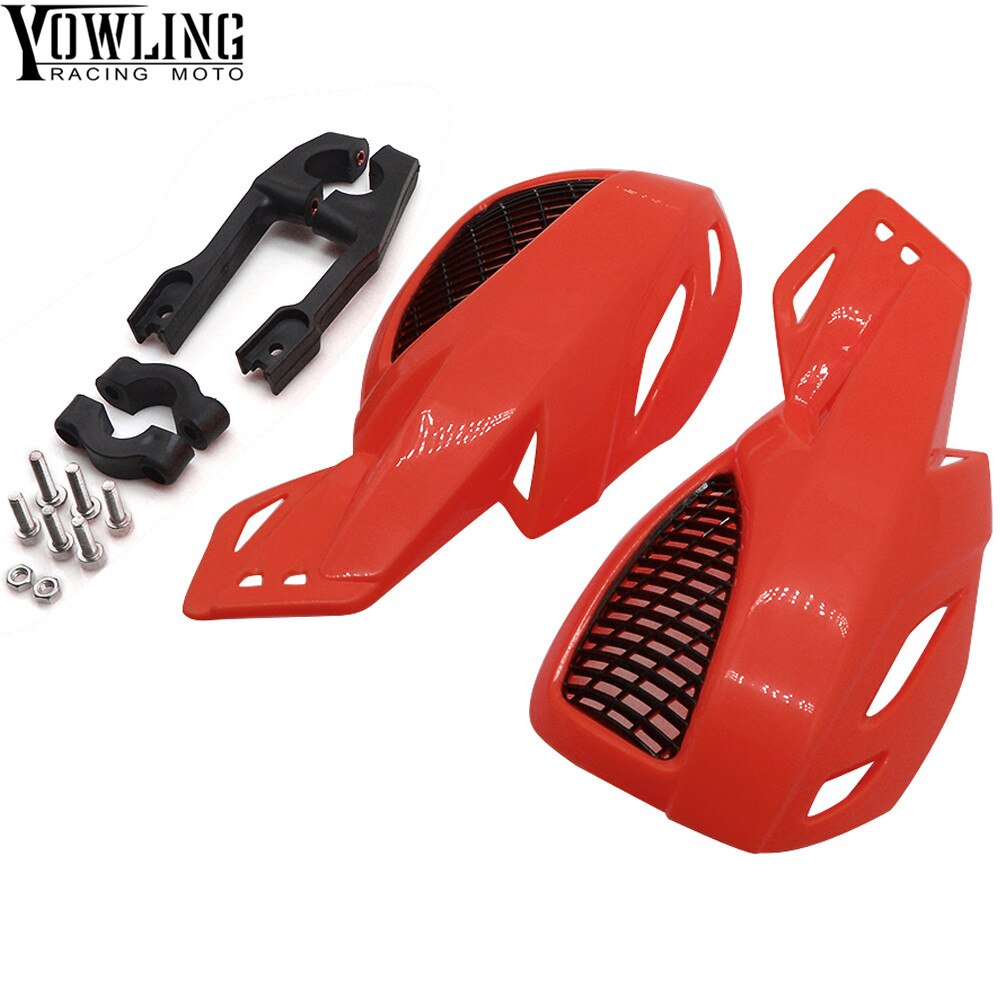 ABS Motorcycle Handguards Scooter Hand Protectors Handvat Cafe Racer voor Honda Yamaha Suzuki ATV Motocross Hand Guard: Rood