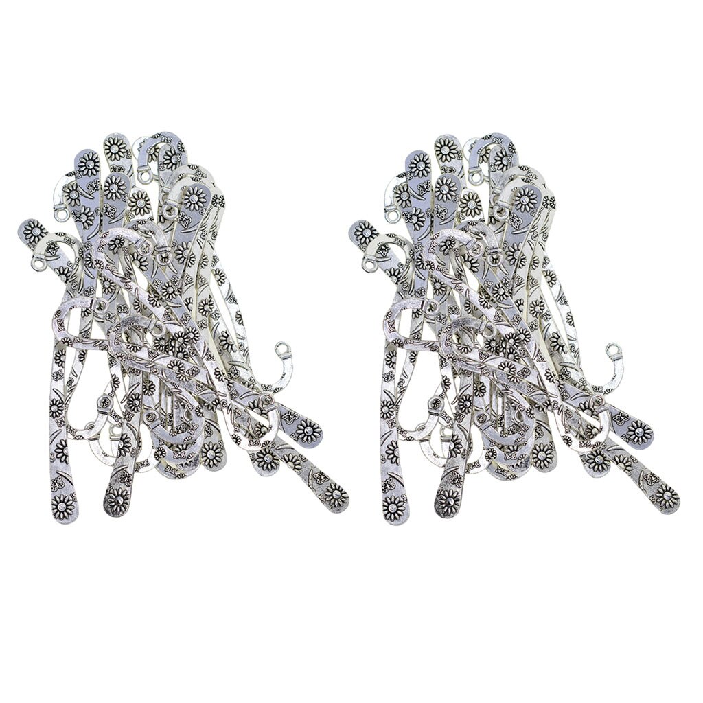 40x Metall Lesezeichen Buch Marker Schreibwaren Etiketten Perlen Schmuck Basteln