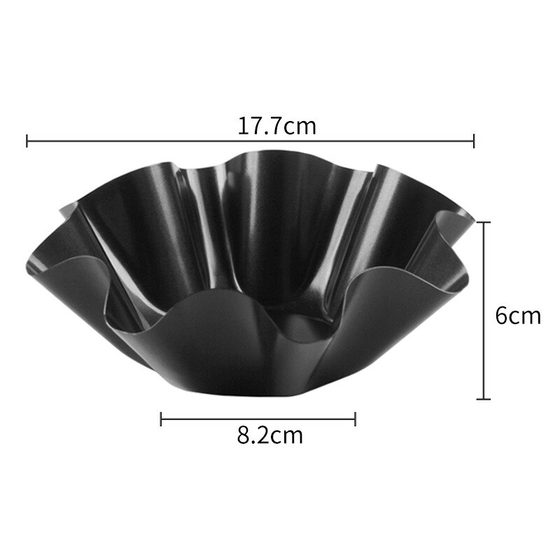 1Pc 6 Inch 8 Inch Non-stick Carbon Staal Tortilla Slakom Bloemvormige Bakplaat gerechten Pastry Tool Keuken Gereedschap