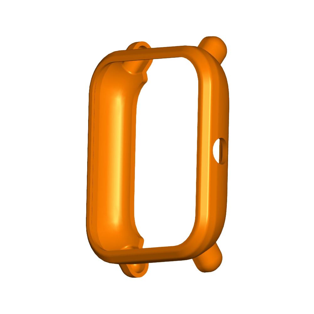 Weiche TPU Fall Abdeckung Schützen Shell Für Huami Amazfit Bip S Smart Uhr Abdeckung Schutz Fall Zubehör Silikon Protector: Orange