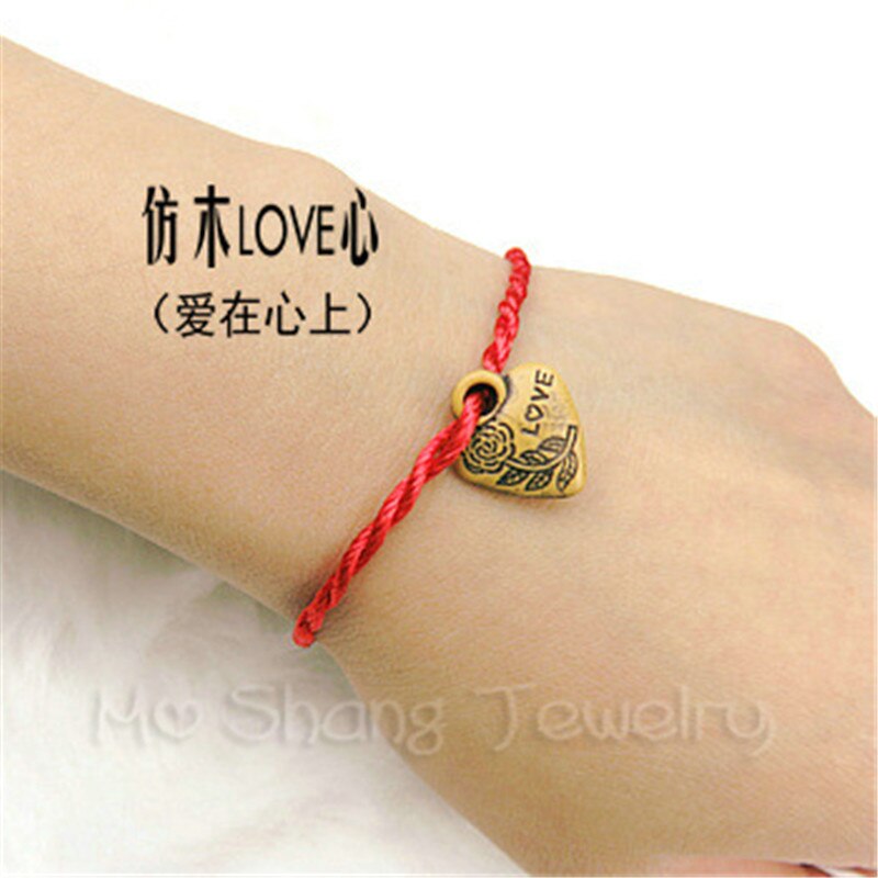 Hotsale 12 styles Red Thread String Bracelet Lucky Rope Bracelet For Women Men Lover Couple
