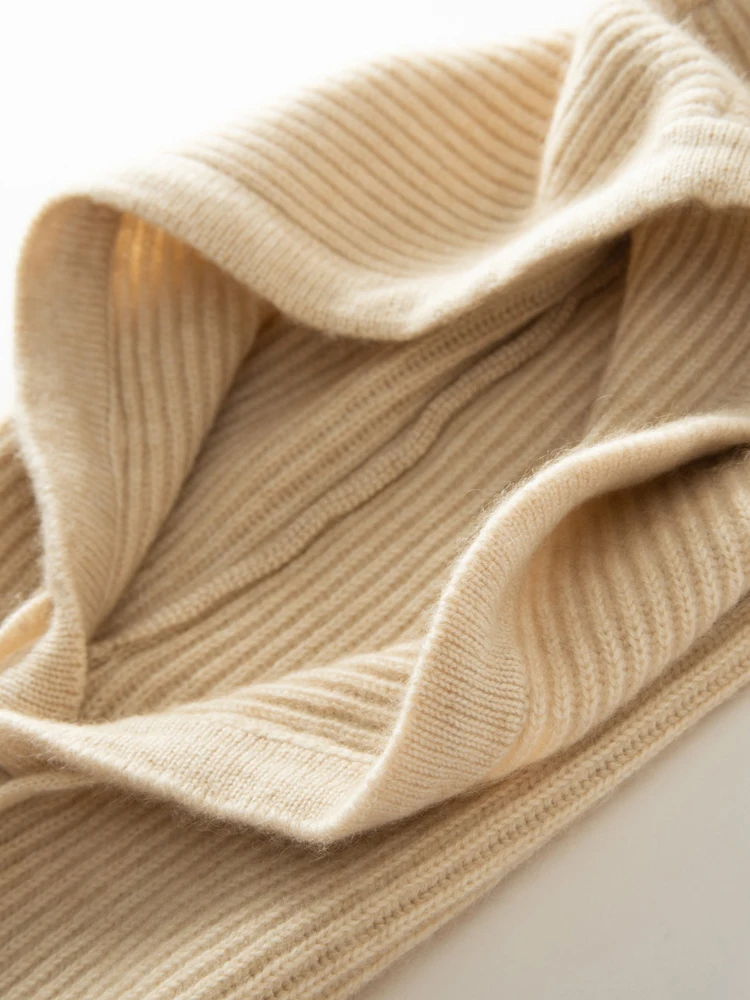Ull kasjmir strikket hette lue skjerf luer dame menn vinterhals varm balaklava hodeplagg luer unisex 4 farger