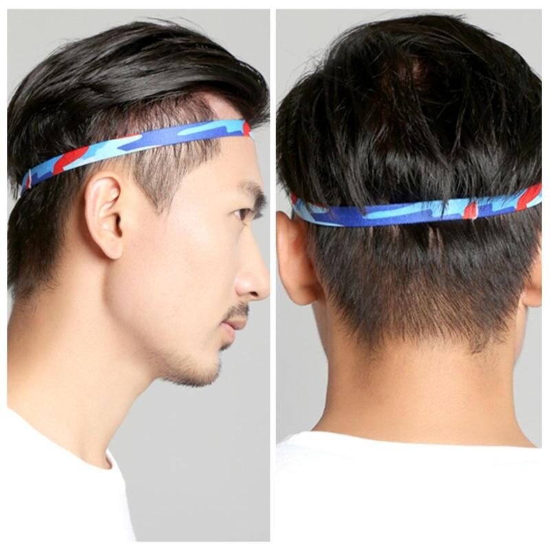Elastische Sport Haarband Running Head Band Zweet Anti-Slip Grip Badminton Voor Vrouwen Haar Mannen Zweetband K2O8