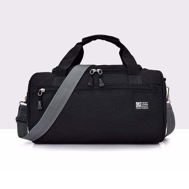 Borsa da viaggio da donna di alta qualità borsa da viaggio per uomo borsa da viaggio per Weekend borsa da viaggio borsa a tracolla per spalla femminile: Black Travel Bag