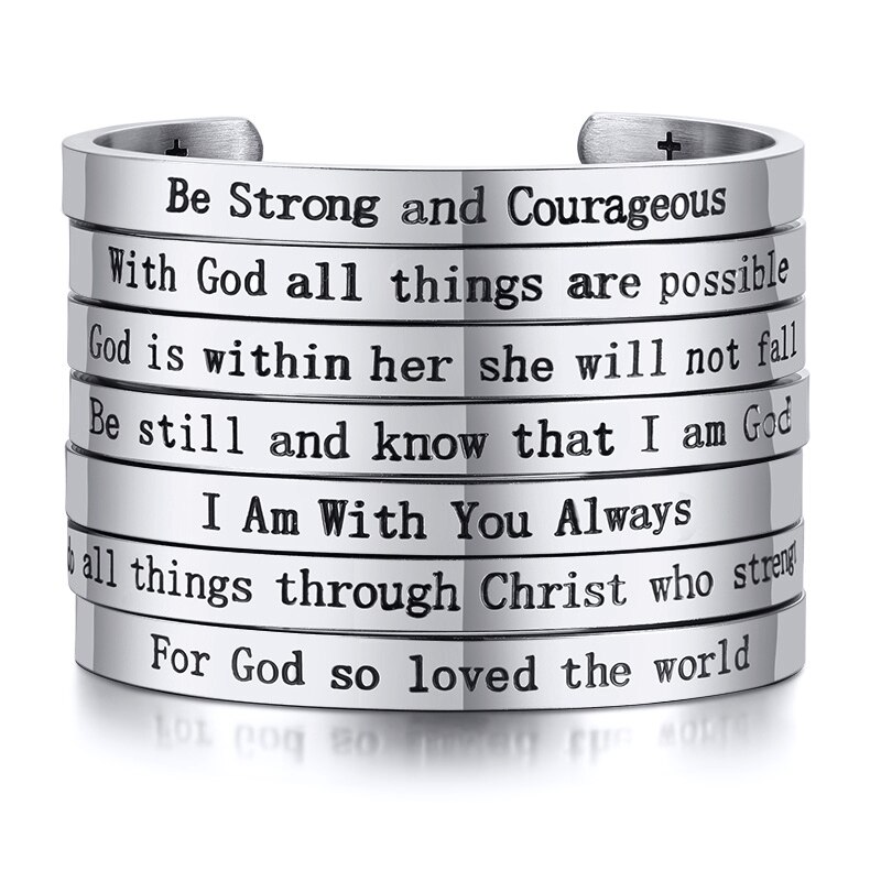 Jean 3:16 verset de la Bible Bracelet chrétiens pour hommes femmes étude de la Bible bijoux religieux pour dieu tant aimé le monde 56MM