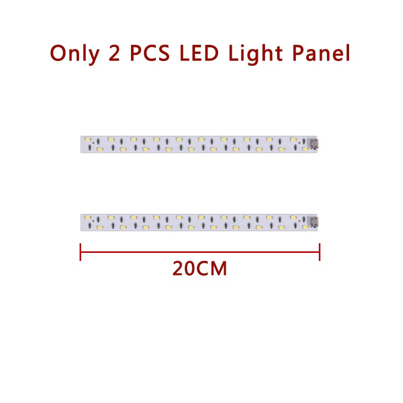 PULUZ Folding Photo Studio Box Portable Lightbox Photography Tabletop Shooting Softbox Studio Shooting Tent Box Kit Light Box: Only 2 LED Light