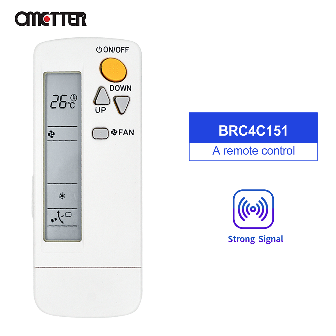 BRC4C151 is Suitable for DAIKIN general AC remote control BRC4C4C155 BRC4C4C4C4C4C152: Default Title