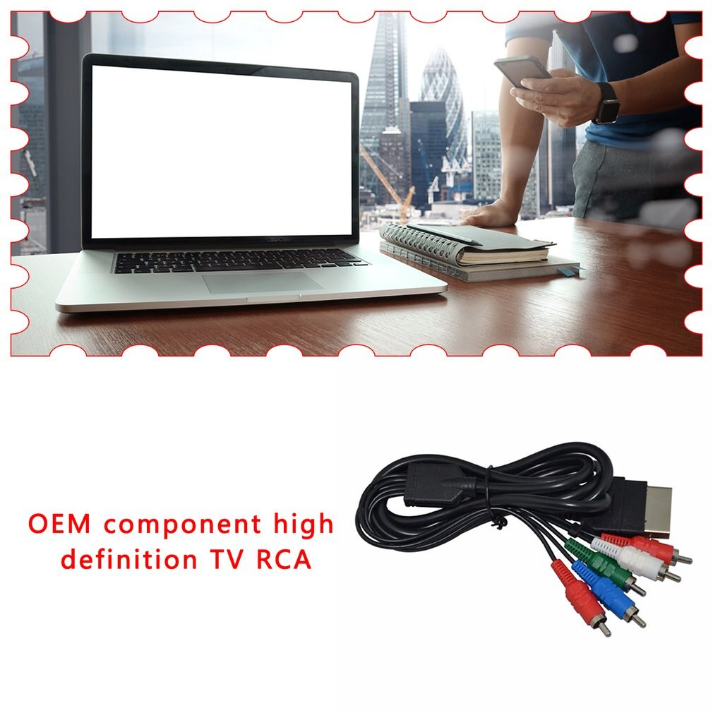 1 Pcs Component Hd Tv Rca Av Aansluiting Verbinding Kabel Cord Lead Stereo Converter Component Plastic Av-kabel