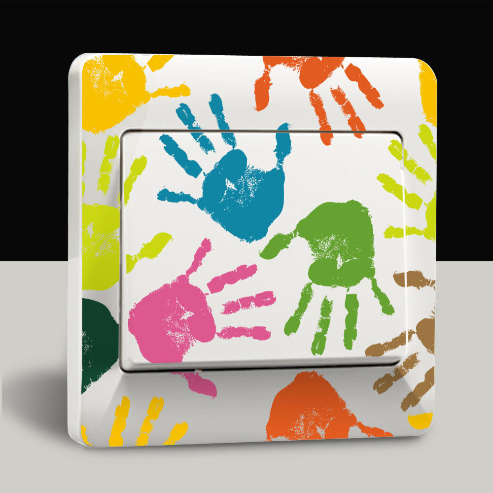 DIY Funny Cute Light bulb toilet paper Switch Stickers Wall Stickers Home Decoration Bedroom Parlor Decoration: 2