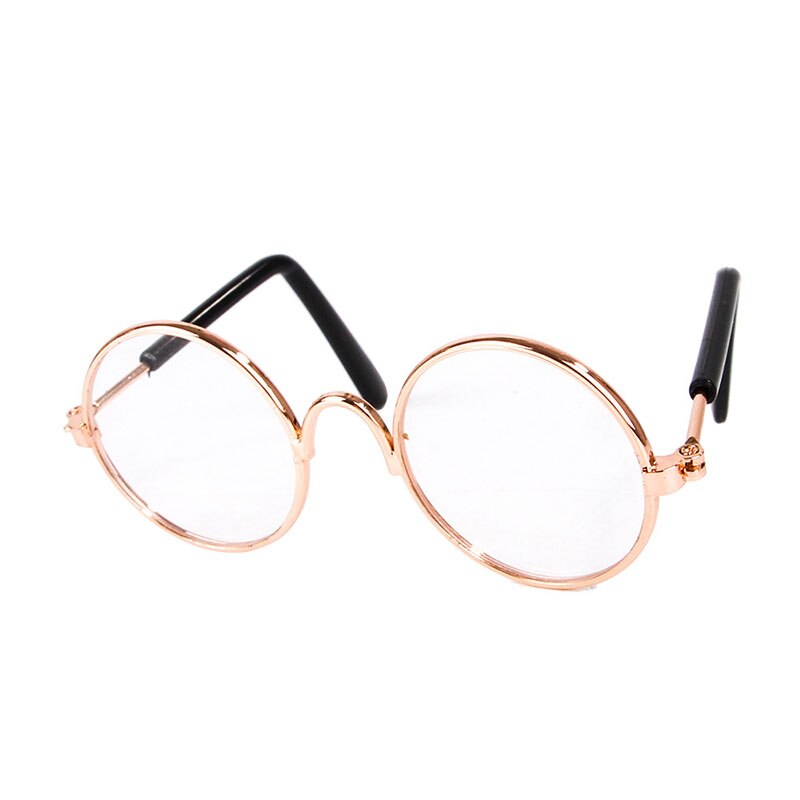 Neue 1 PC Pet Katze Sonnenbrille Mehrere Farben Runde Form Kleine Hunde Gläser Zubehör für Kätzchen Chihuahua Haustier Waren: transparent