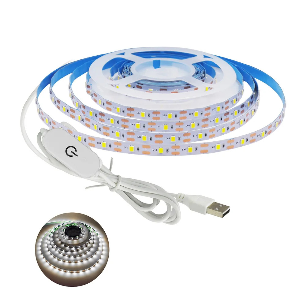 5V 2835 USB LED Streifen Licht 1m 2m 5m 30LED/m Dimmbare flexibel Lampe Band für TV Hintergrundbeleuchtung Zimmer Küche Beleuchtung Lampe Dekoration: Grün / 5m