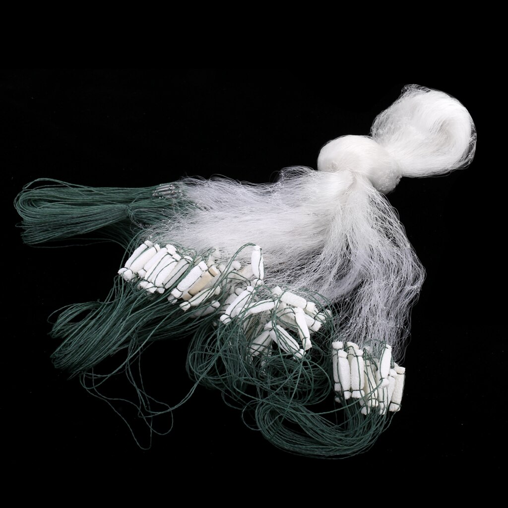 Lovoski 3 Layer Monofilament Fishing Gill Net With Float Sinker Fish Gillnet