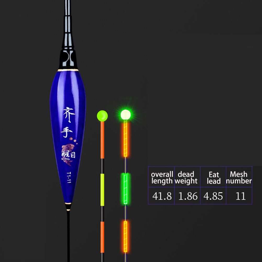 Luminous Smart Led Fishing Float Highly Sensitive Fish Bite Remind Buoy Gravity Sensor Glowing Electric Night With Battery: T1 11