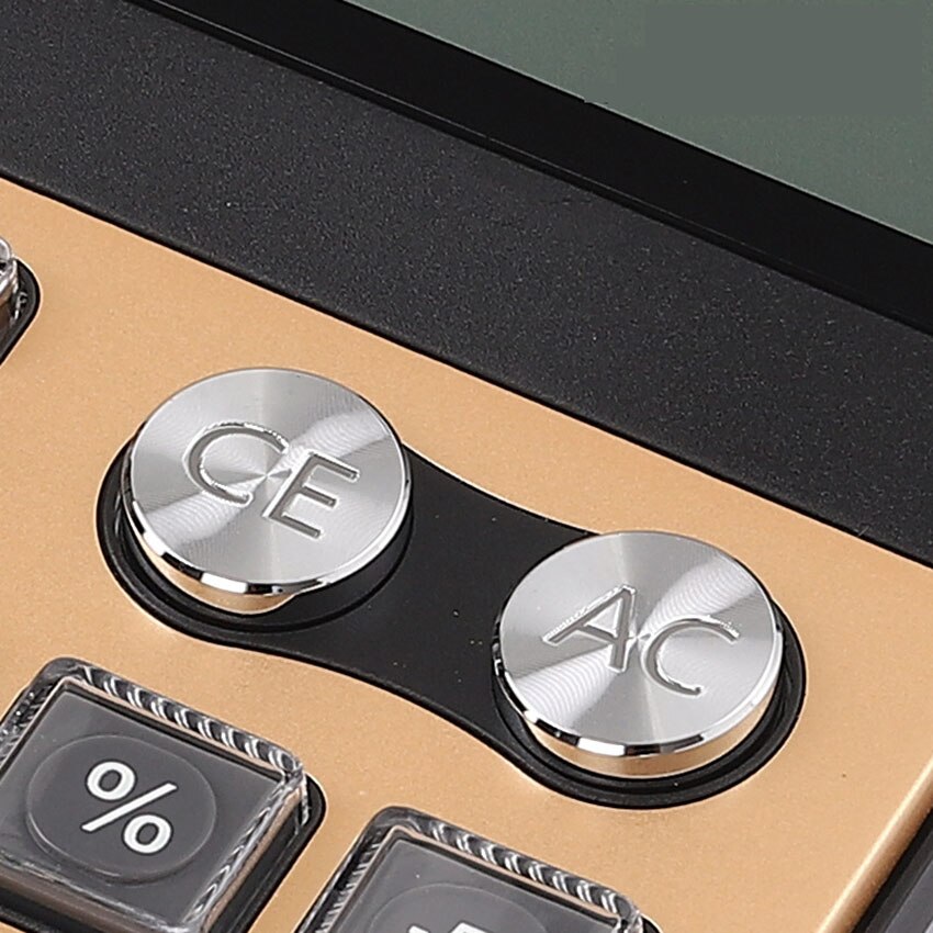 Desktop Calculator 12-Digits LCD Display Electronic Calculator Big Buttons Multifunctional office stationery Alarm Function