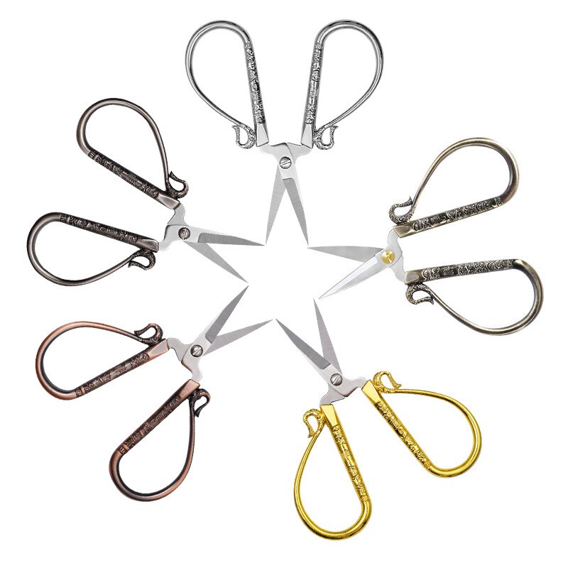 Tijeras de corte de nube de 12CM, tijeras de corte de papel, bordadas, clásicas, clásicas, europeas, Vintage, para costura a medida