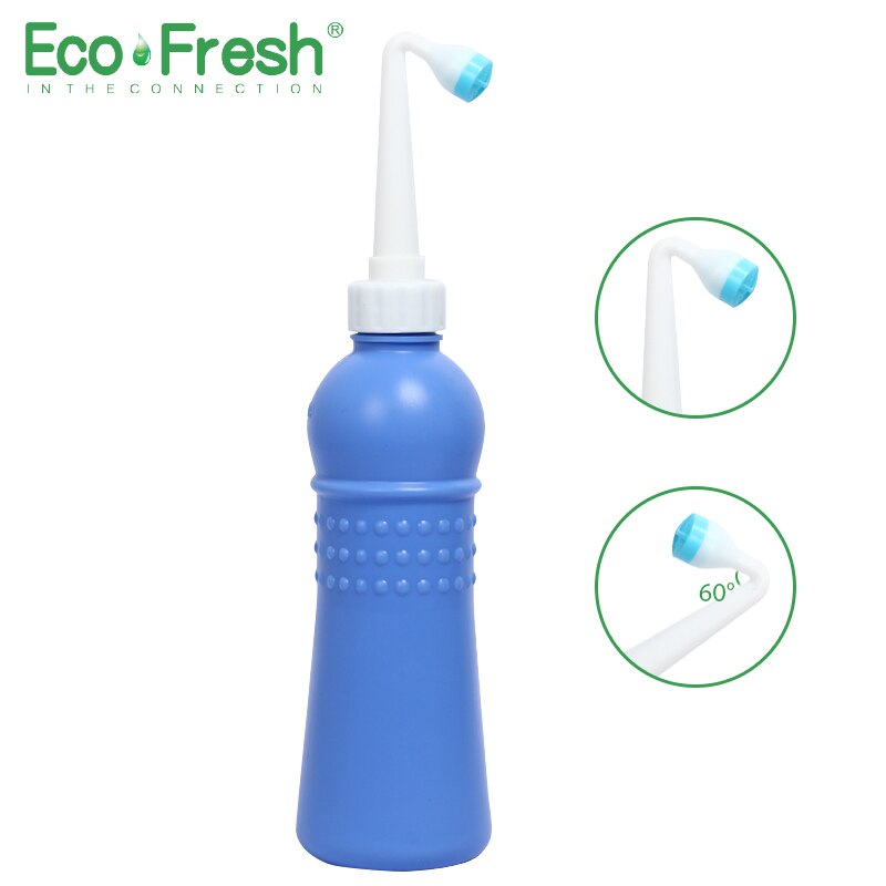 Ecofresh Draagbare Bidet Sproeier Reizen Hand Held Lege Bidet Fles Hygiëne Persoonlijke Reiniging Wassen Spuiten Douche: Blue