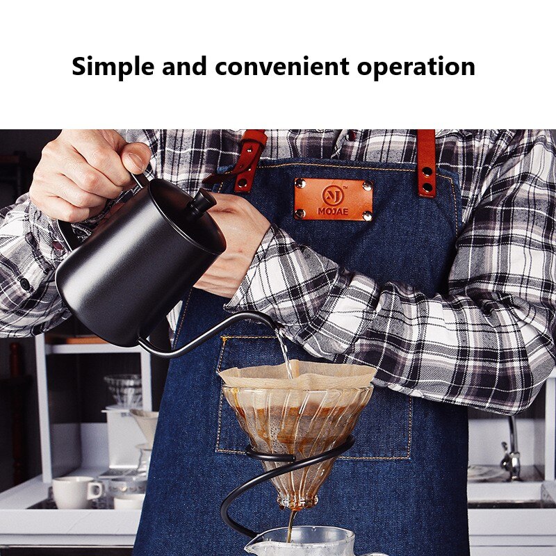 350ml/600ml Coffee Tea Pot Stainless Steel Long Gooseneck Spout Kettle Hand Drip Kettle Pour Over Coffee Pot With Lid Coffeeware