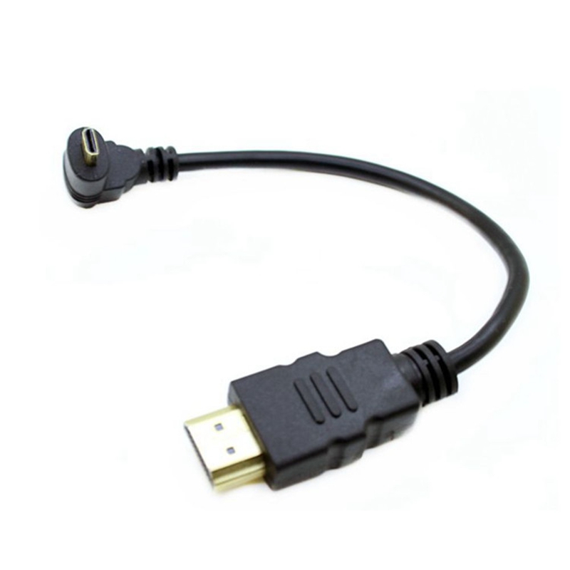 Micro HDMI Cable Up&Down Angled 90 Degree Micro HDMI to HDMI Cable for Digital camera and phones tablets 30cm