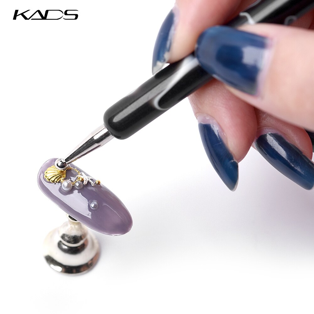 Kads 5 Stks/set 2 Way Puntjes Marbleizing Schilderen Pen Kits Tool Nail Art Dot Puntjes Tool Nail Care Manicure Tool