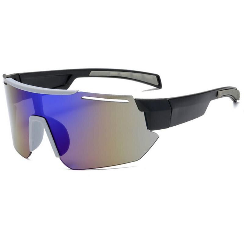 Oversized Glasses Face Shield Polarized Mirror Lens Mens Fishing Cycling Baseball Sport Wrap Sunglasses US sunglasses: 08