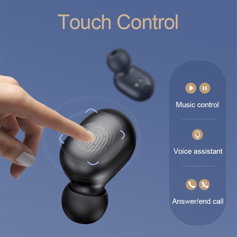 Haylou GT1 Pro Bluetooth Earphone Long Battery HD Stereo TWS Touch Control Wireless Headset With Dual Mic Noise Isolation