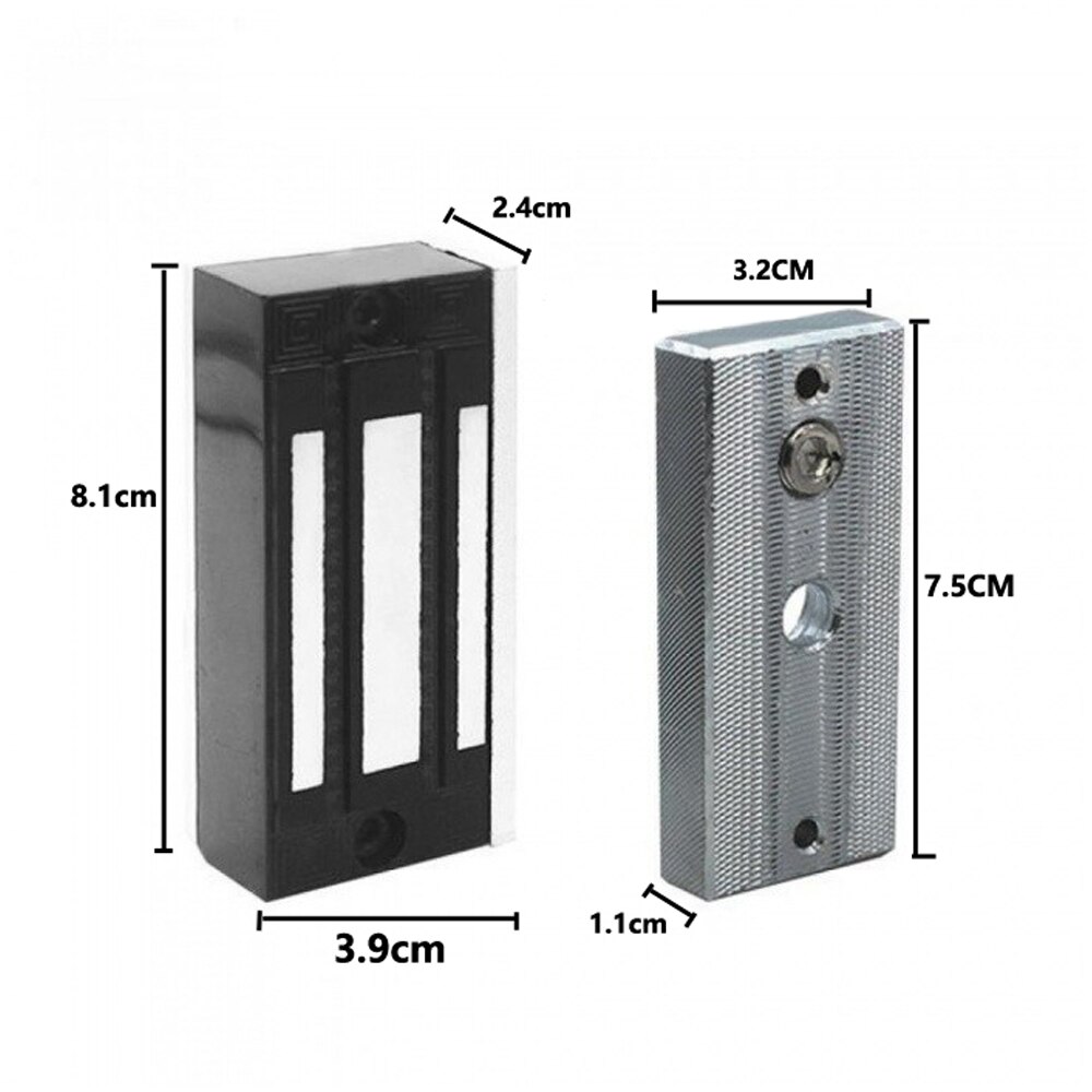 c 180kg 280kg Electric Magnetic Lock DC 12V Single Door Electromagnetic Lock Holding Force For Access Control