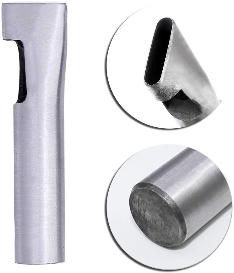 Oval Shape Leather Craft Hole Punch Set Punch Belt Watch Band for Leather Working Oblong Shape Punch