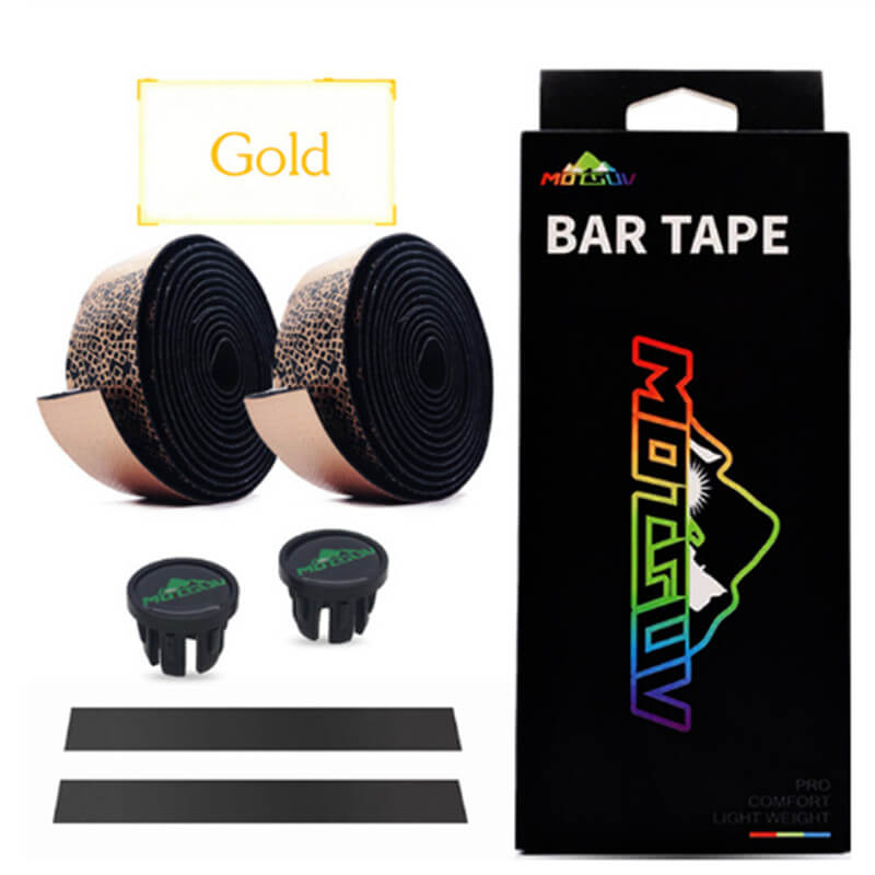 Landeveissykkel bar teip tetris seighet vibrasjonsdemping anti-vibrasjon eva pu bøyd styre bar teip pakke inn  +2 bar plugger: måke