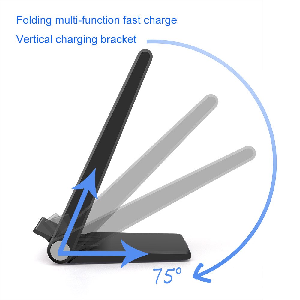 FDGAO Qi inalámbrico cargador 15W estación de carga rápida para iPhone 11 Pro X XS X MAX XR 8 Samsung S9 S10 S20 cargador de teléfono