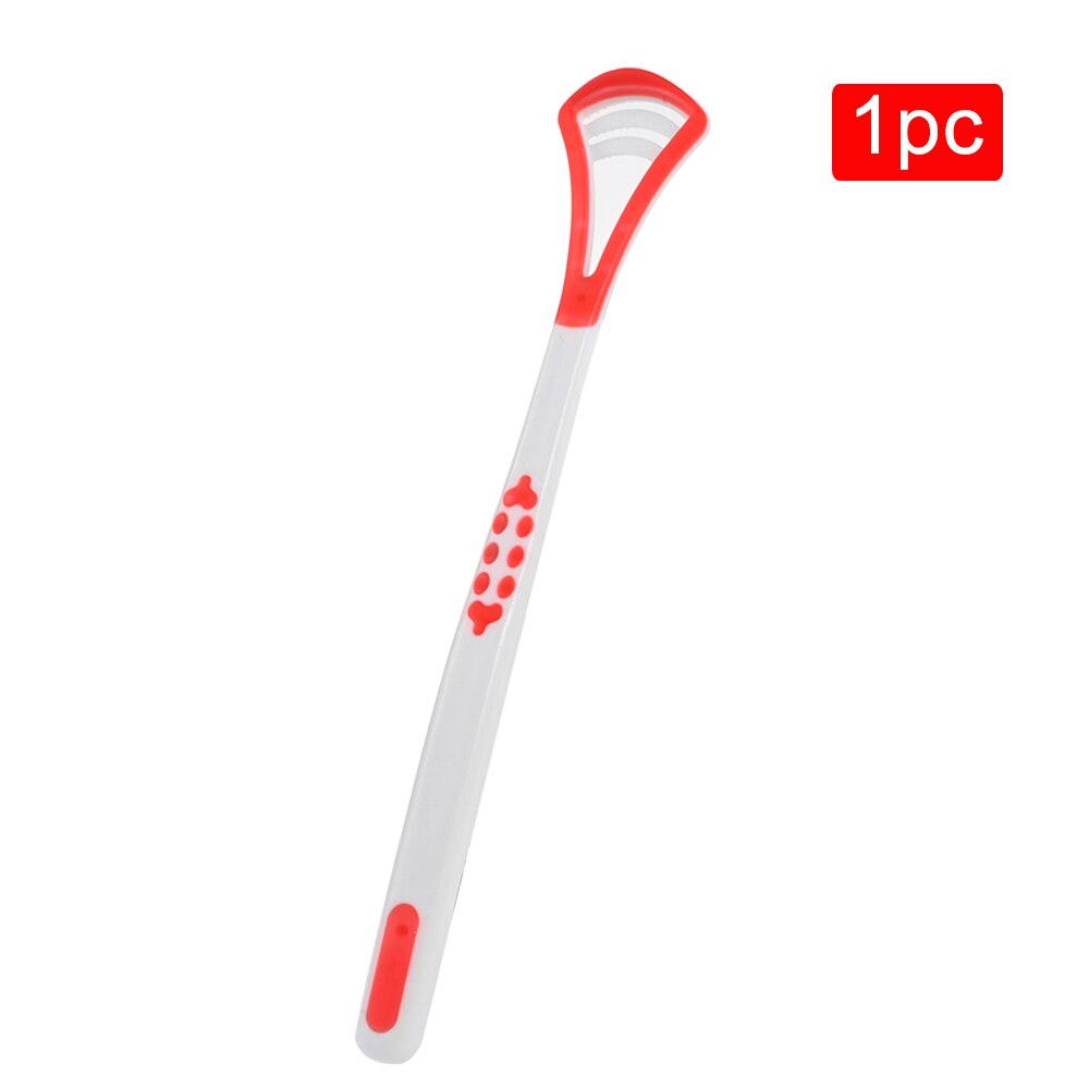 Tong Brush Cleaner Oral Care Tong Schraper Hygiëne Mond Tool Duurzaam Plastic Tong Schoonmaken Tool Verwijderen Tong Jas: red