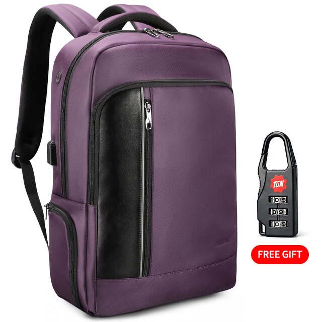 Tigernu 15.6 Anti Theft Zaino Donne USB Indietro Borsa Da Viaggio di Scuola Zaino Per Gli Adolescenti Zaino Del Computer Portatile Zaino Borsa Impermeabile: Default Title