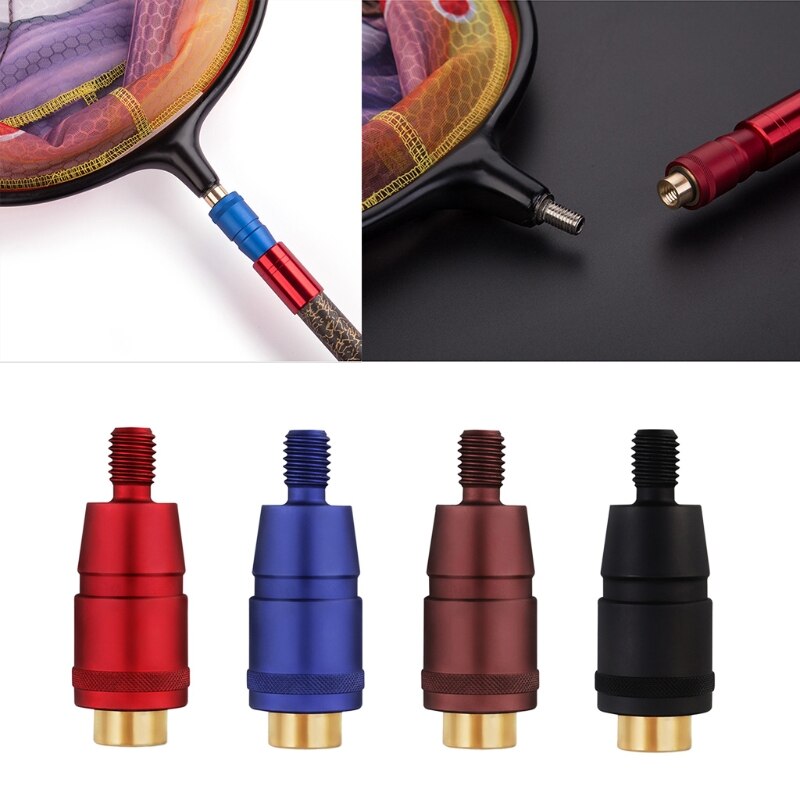 448D 1Pc Vissen Schepnet Connector Quick Release Adapter Staaf Connector Vissen Tools Visgerei Medeplichtige