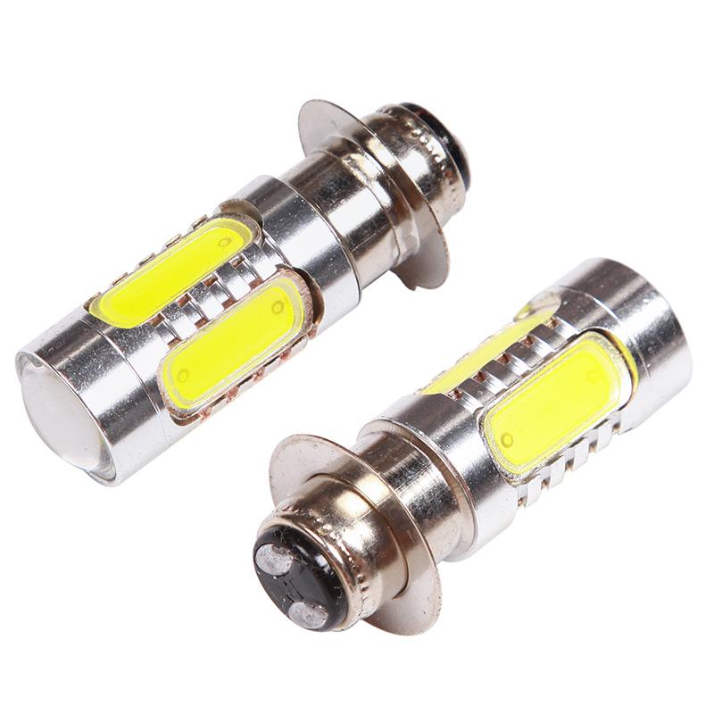 2x LED 7000K Cool White Headlight Bulbs For Honda TRX Rancher 350 400 Recon 250