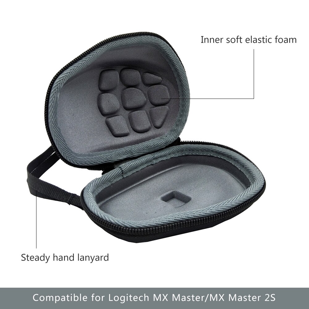 Funda de ratón inalámbrico para ordenador para Logitech Inalambrico Bluetooth MX Master/Master 2 S, bolsa de transporte EVA tamaño compacto