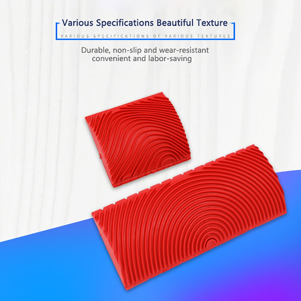 Wood Graining Tools DIY Red Accessories Supplies Wall Texture Art Woodworking Tools Roller Brush