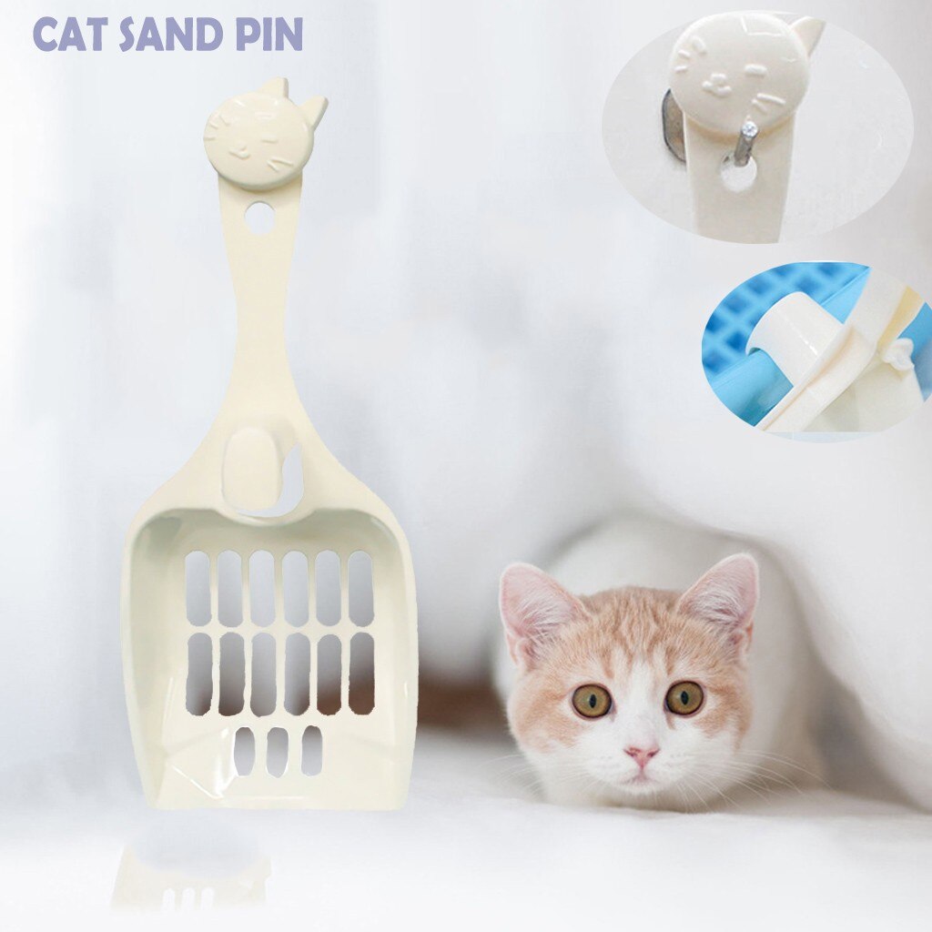 Plastic Cat Litter Scoop Pet Care Sand Waste Scooper Shovel Hollow Cleaning Tool Hollow Style Lightweight Durable Easy To Clean
