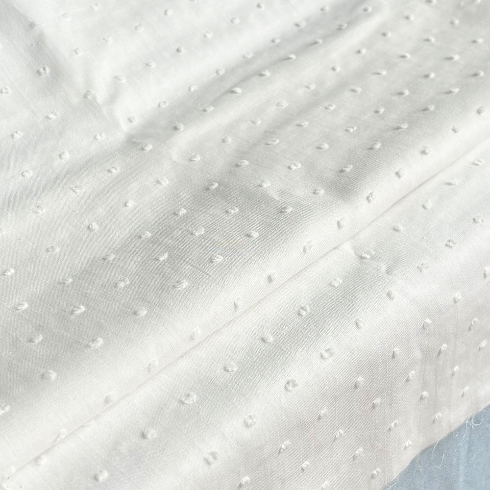 Zomer Dunne Jacquard Gestippeld 100% Katoen Effen Kleur Stoffen Voor Naaien Vrouw Shirt Jurken Laken Kussen Baby Nachtkleding Hoed