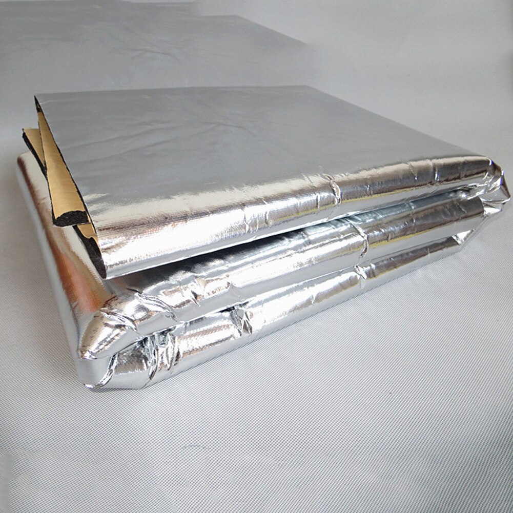 Car Vehicle Hood Engine Thicken Aluminum Foil Sound Heat Insulation Mat Pad