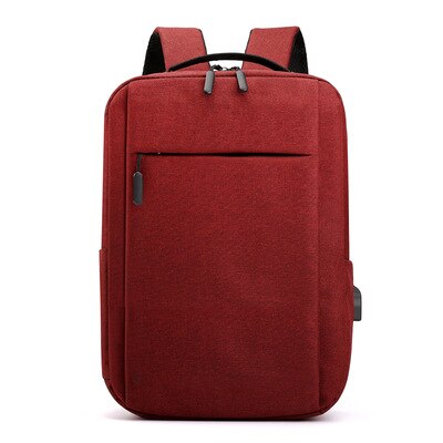 Men's Backpacks 15.6 Inch Laptop Backpacks USB Charging Large Capacity School Backpack Travel Daypacks Mochila Shoulder Bags: RED