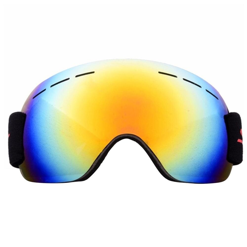 ski goggles double layers anti-fog big ski mask glasses skiing snow men women snowboard goggles: Red