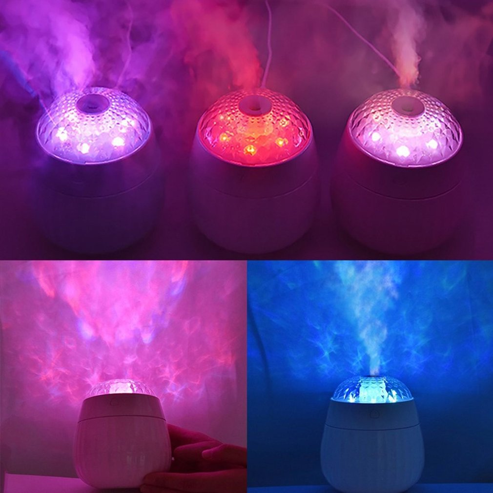 380Ml Humidificateur D'air Coloré Projecteur Led Électrique Lampe de Diffuseur Ultrasonique De Diffuseur D'huile Essentielle Pour La Maison