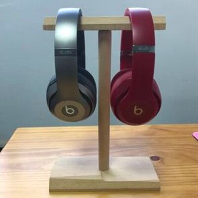 Detachable Wooden Headphone Headset Stand Double Sides Headset Display Stand Environment-friendly Game Headset Stand: headset stand-4