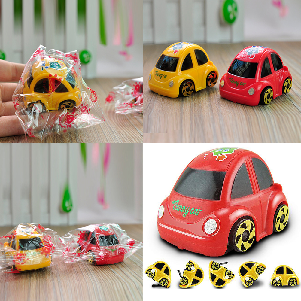 1pcs mini salto speelgoed auto auto-miniatuur speelgoed model auto speelgoed kinderen Turn over auto wind up speelgoed