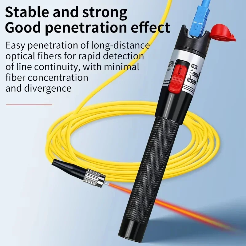 Tester de cabluri cu fibră optică vfl reîncărcabil comptyco 15 30 50mw( (opțional) localizator vizual de defecțiuni pentru baterii litiu reîncărcabil