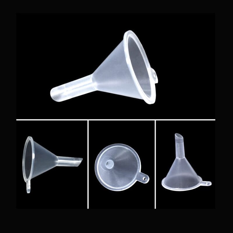 20PCS Mini Plastic Funnel Small Mouth Liquid Oil Funnels 39x31mm