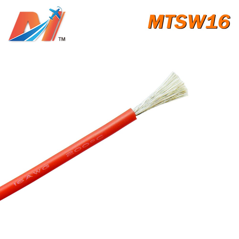 Maytech Clearance (1meter) power silicon wire AWG16 RED COLOR