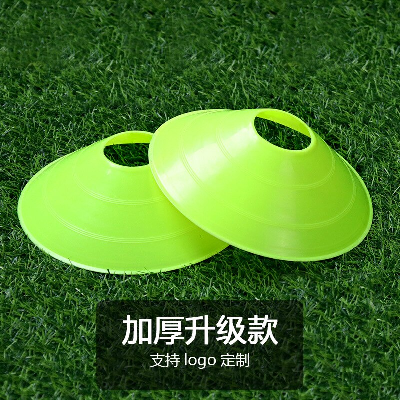 Outdoor Sport Voetbal Rugby Speed Training Disc Cone Cross Track Ruimte Marker Inline Schaatsen Cross Speed Training 10Pcs: Thickened green