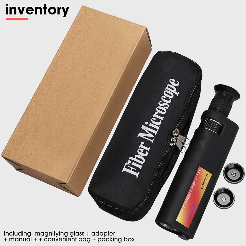 200x Fiber Optical Inspection Microscope LED Illumination Anti Slip Rubber