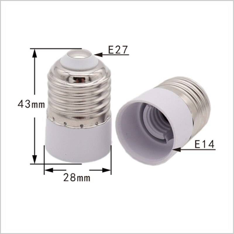 Von E27 zu E14 Lampe Halfter Konverter E14 Lampe Sockel Adapter E27 Lampe Basis Feuerfeste Material Schraube Mund Lampe Buchse wechsler