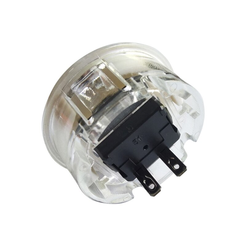 6PCS/Farben 30mm Arcade Game Push Button Transparent Kristall Taste 30mm Runde Taste Schalter Ersetzen Push taste T84D